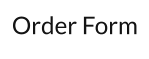 Order Form